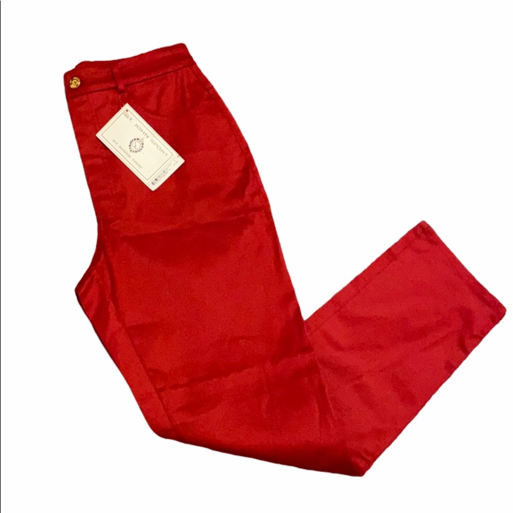 ✨✨$15 SALE!! NWT St. John Red Pants Size 2